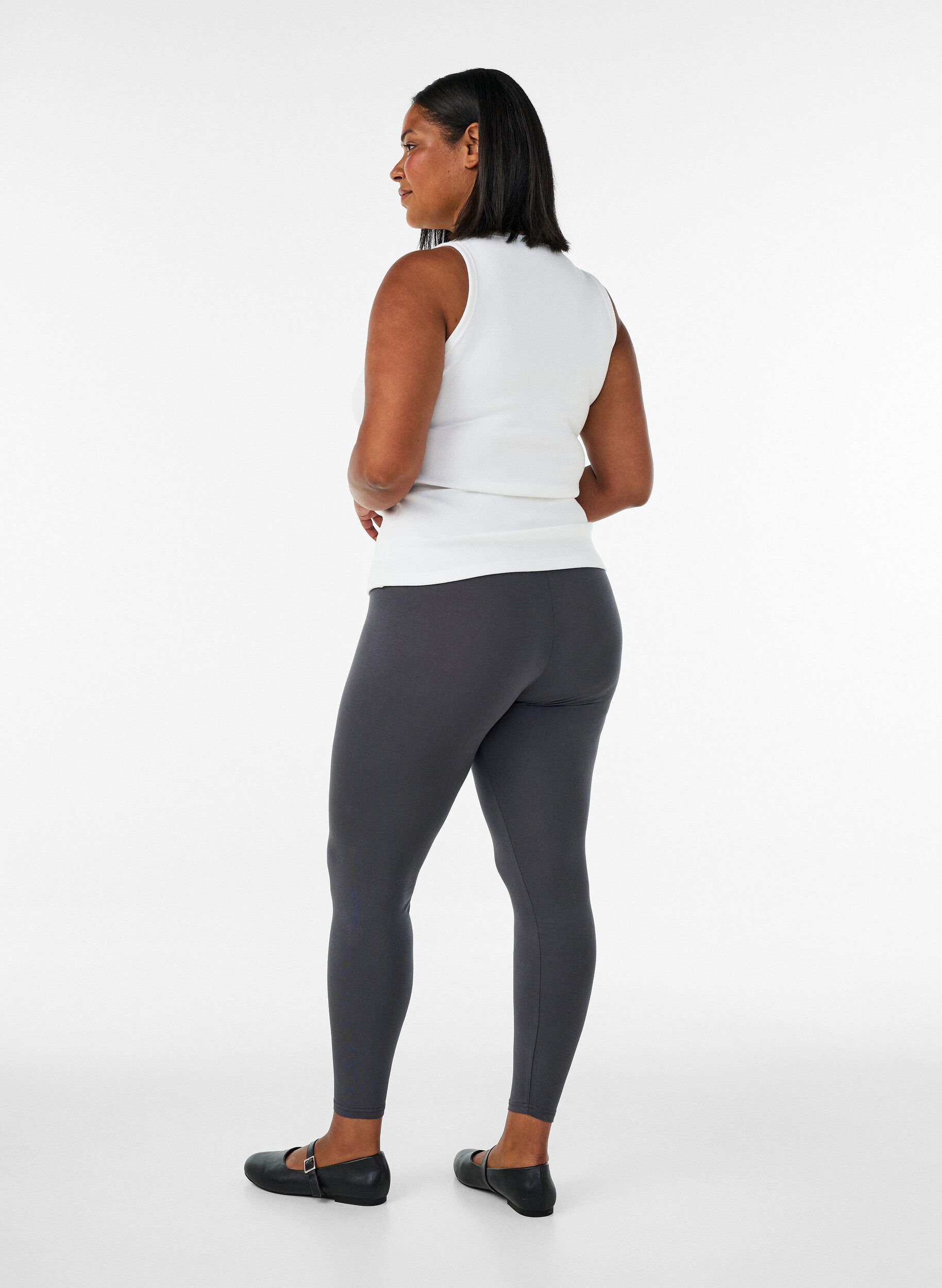 ZizziPerusleggingssit viskoosista, Harmaa, Model image number 2