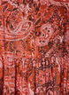 Viskoosimekko midipituudella ja paisleykuosilla, Oranssi, Packshot image number 2