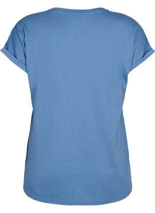 Lyhythihainen t-paita puuvillasekoitteesta, Moonlight Blue, Packshot image number 1