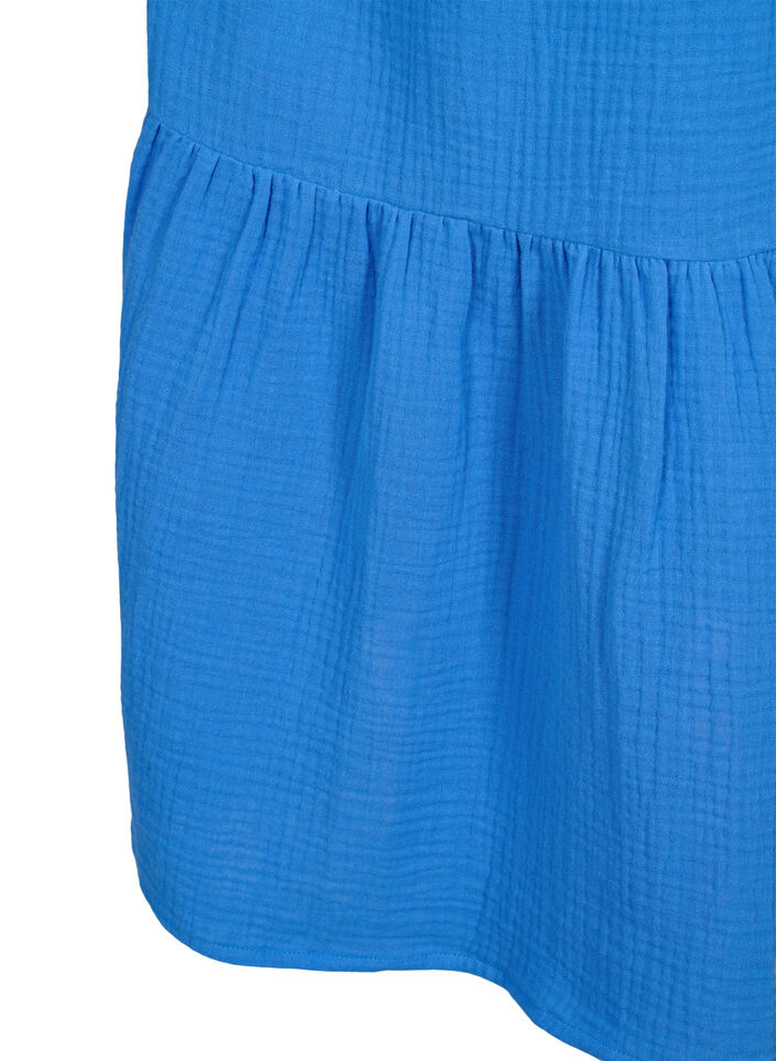 Yksivärinen puuvillainen olkainmekko, Marina, Packshot image number 3