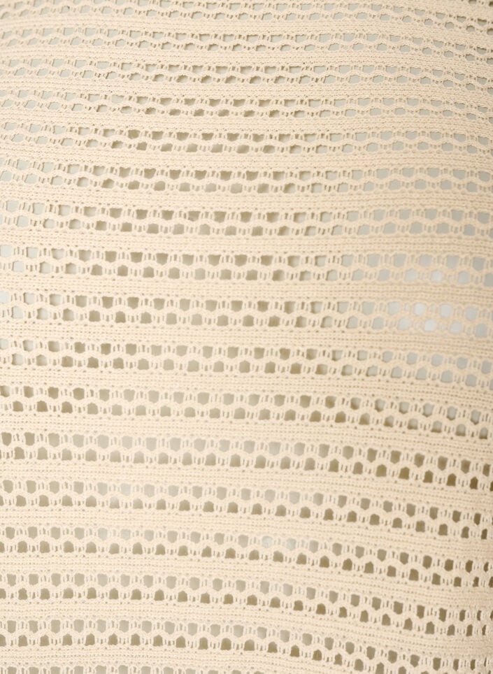 Rantamekko silmukkaompeleella ja pitk&auml;t hihat, Beige, Packshot