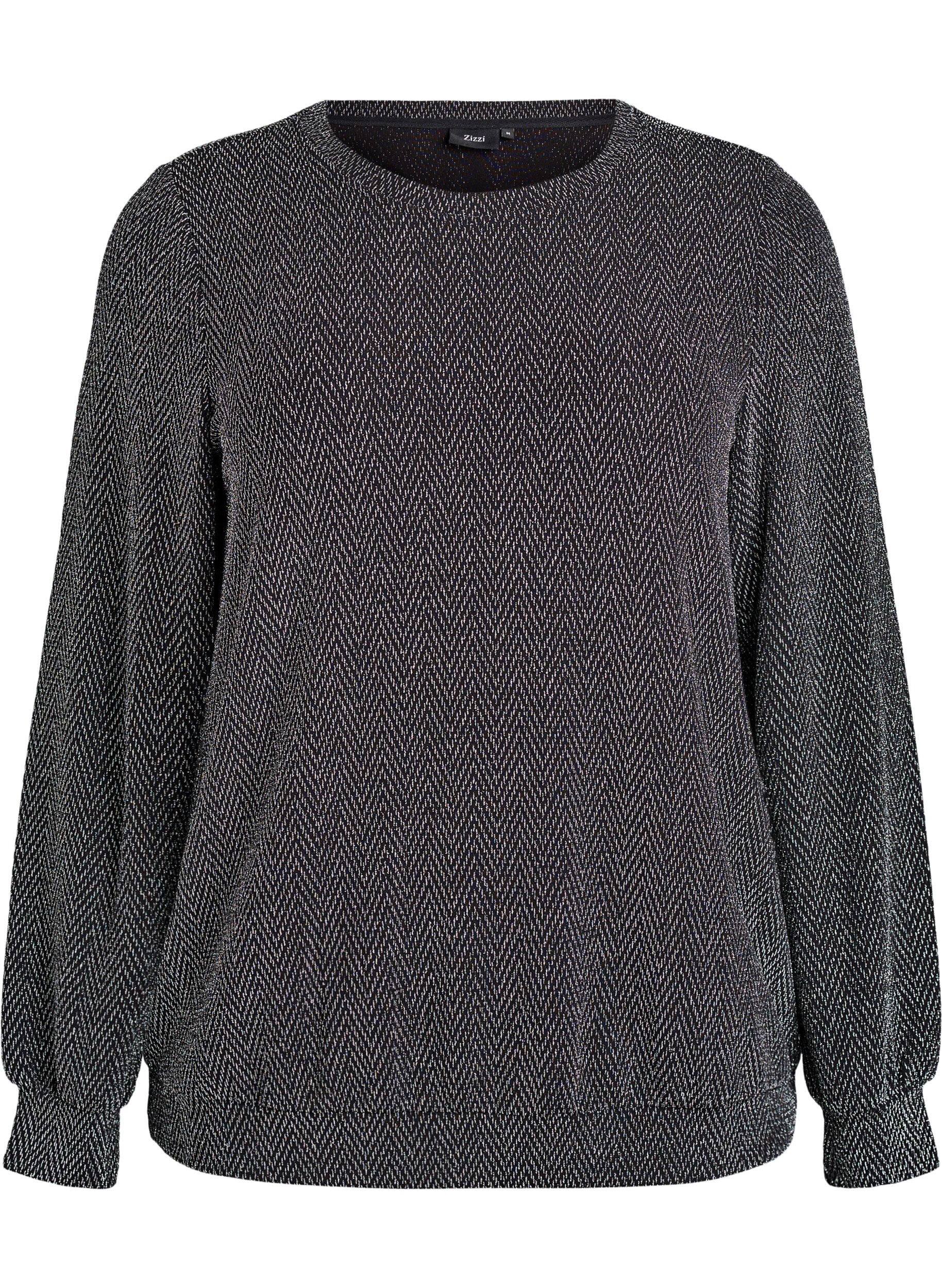 Pusero, jossa kalanruotokuvio ja kimallelanka