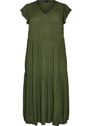 Midimekko viskoosista r&ouml;yhel&ouml;hihoilla, Vihre&auml;