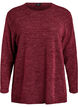 Pitk&auml;hihaiset pusero rakenteella, Tumma Bordeaux, Packshot image number 0