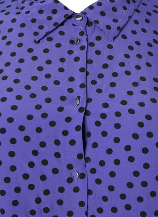 Pitkä pilkullinen paita viskoosista, R.Blue w. Black Dot, Packshot image number 2