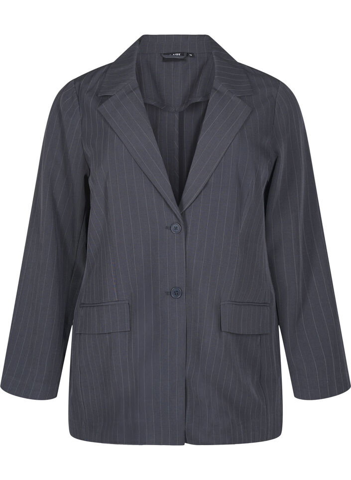 FLASH - Bleiseri taskuilla ja halkiolla, Harmaa, Packshot image number 0