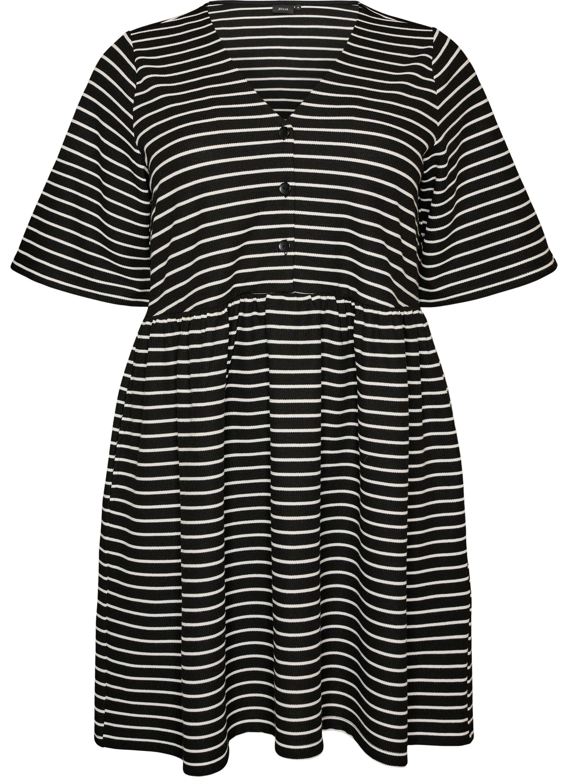 ZizziMekko ribbineuloksella ja empire-leikkauksella, Valkoinen, Packshot image number 0