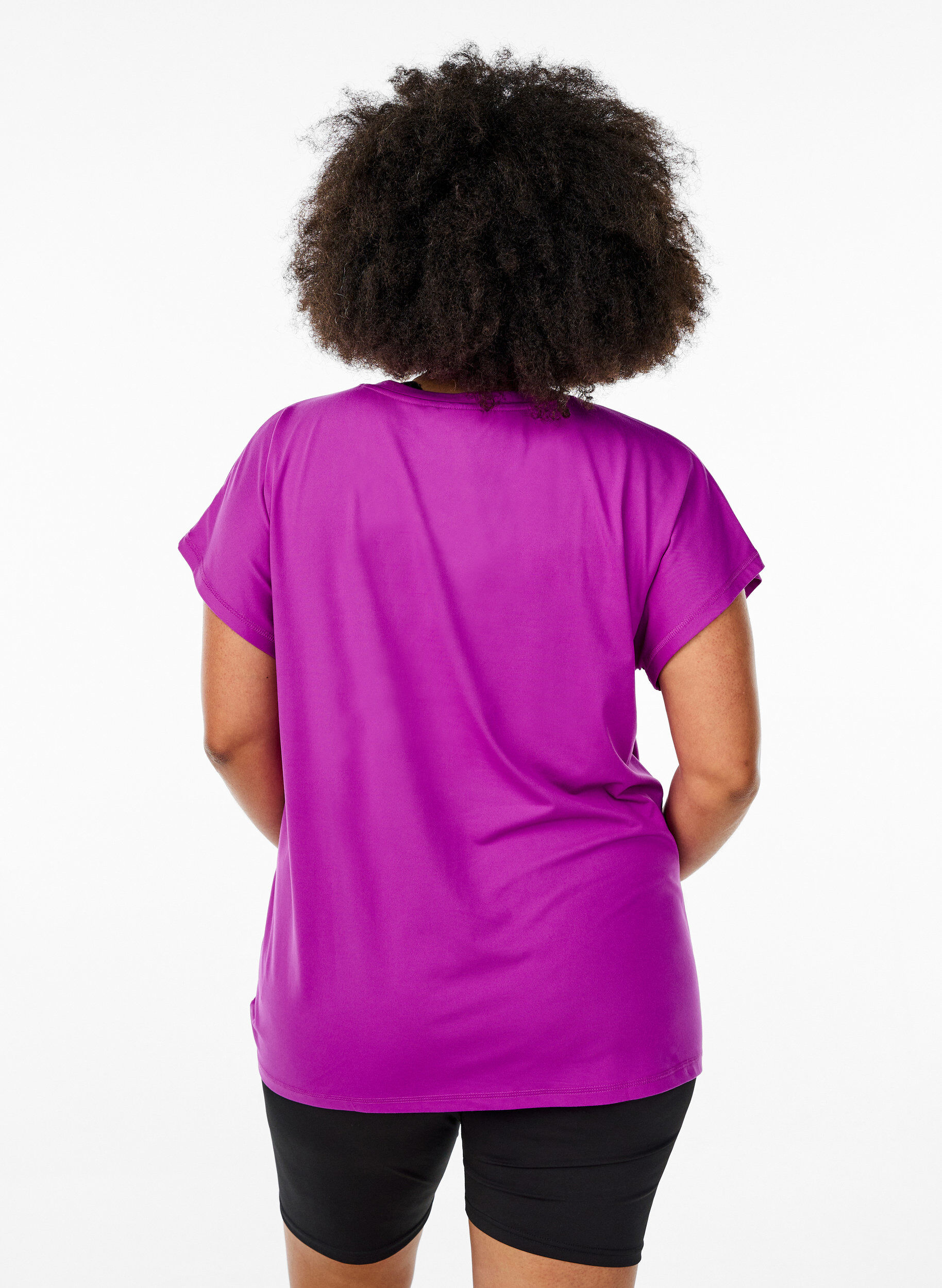 ZizziYksiv&auml;rinen treeni-T-paita, Violetti, Model image number 2
