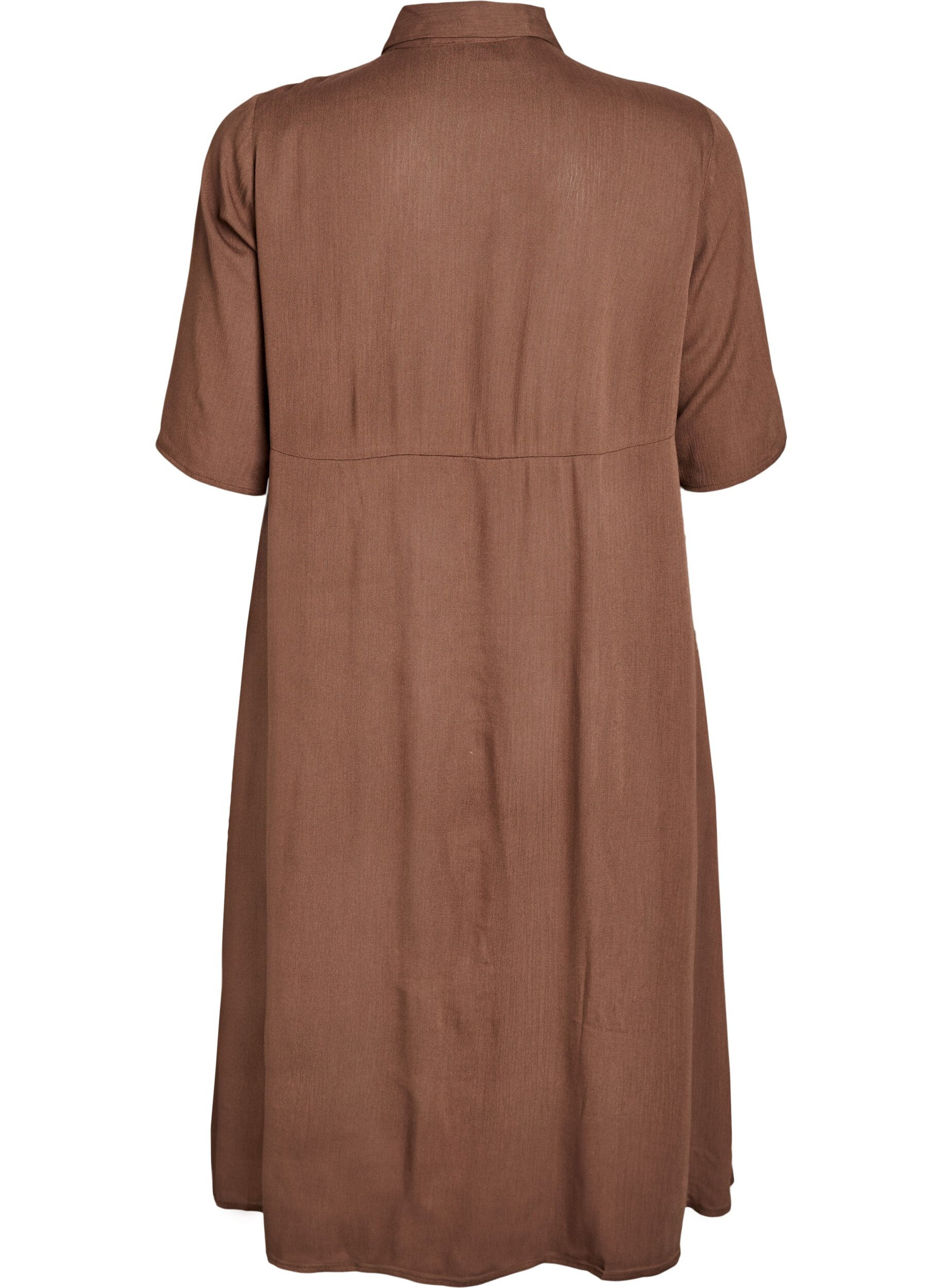 Zizzi Lyhythihainen midipituinen paitamekko, Vihre&auml;, Packshot image number 1