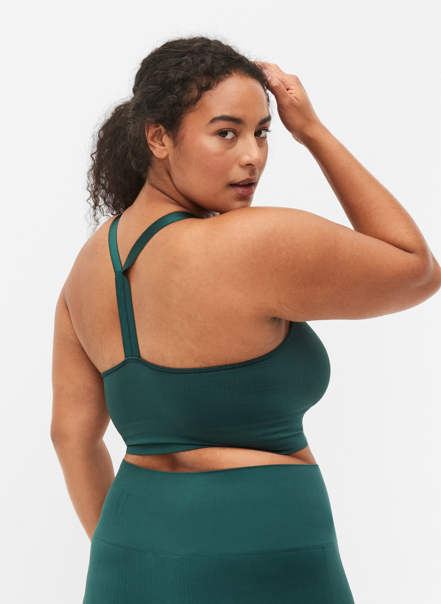 Zizzi Saumattomat  ja ribatut urheilurintaliivit , Pine Grove, Model image number 1