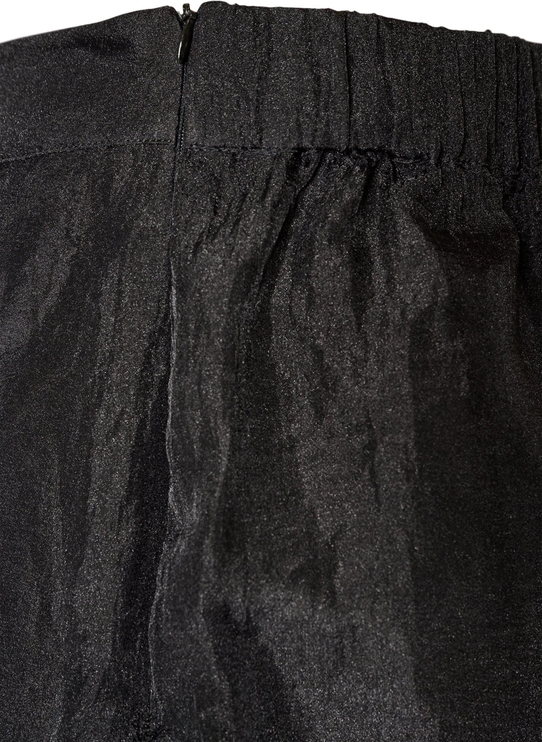 ZizziPitk&auml;t hameet organza-lookilla, Musta, Packshot image number 4