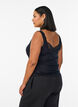 Pitsireunainen viskoositoppi, Musta, Model image number 2
