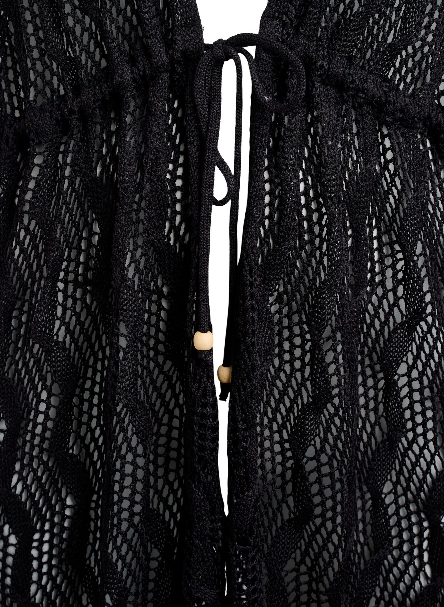 Zizzi Rantakimono solmittavalla vy&ouml;ll&auml;, Musta, Packshot image number 2