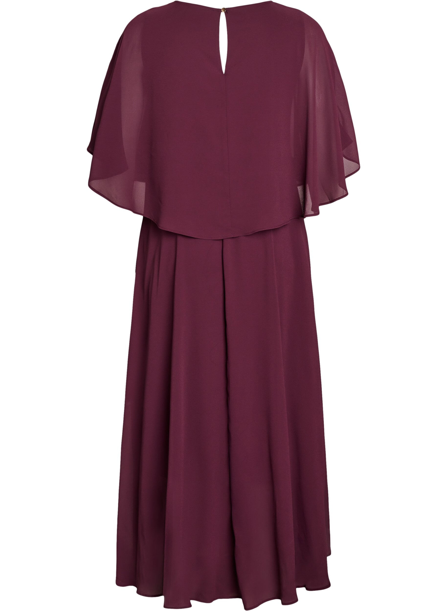 Zizzi Lyhythihainen maksimekko A-mallissa, Punainen, Packshot image number 1