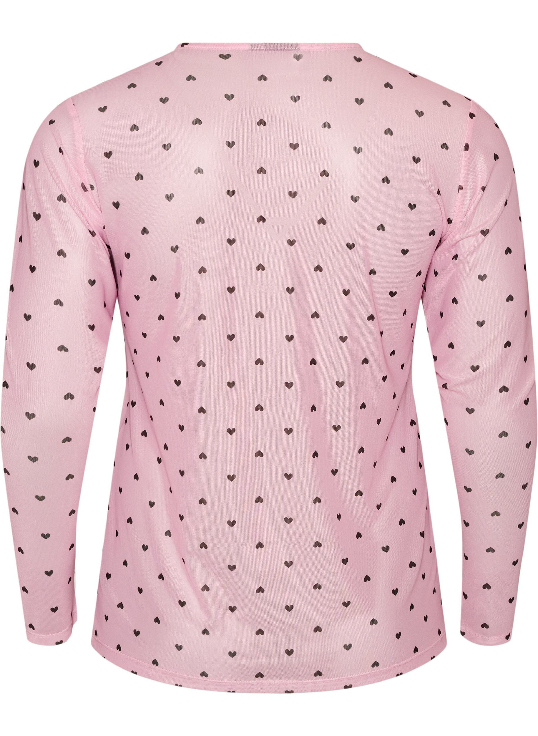 ZizziMesh-pusero printill&auml;, Vaaleanpunainen, Packshot image number 1