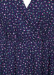 Kukkakuosinen kietaisumekko 3/4-hihoilla, Evening Blue Ditsy, Packshot image number 2