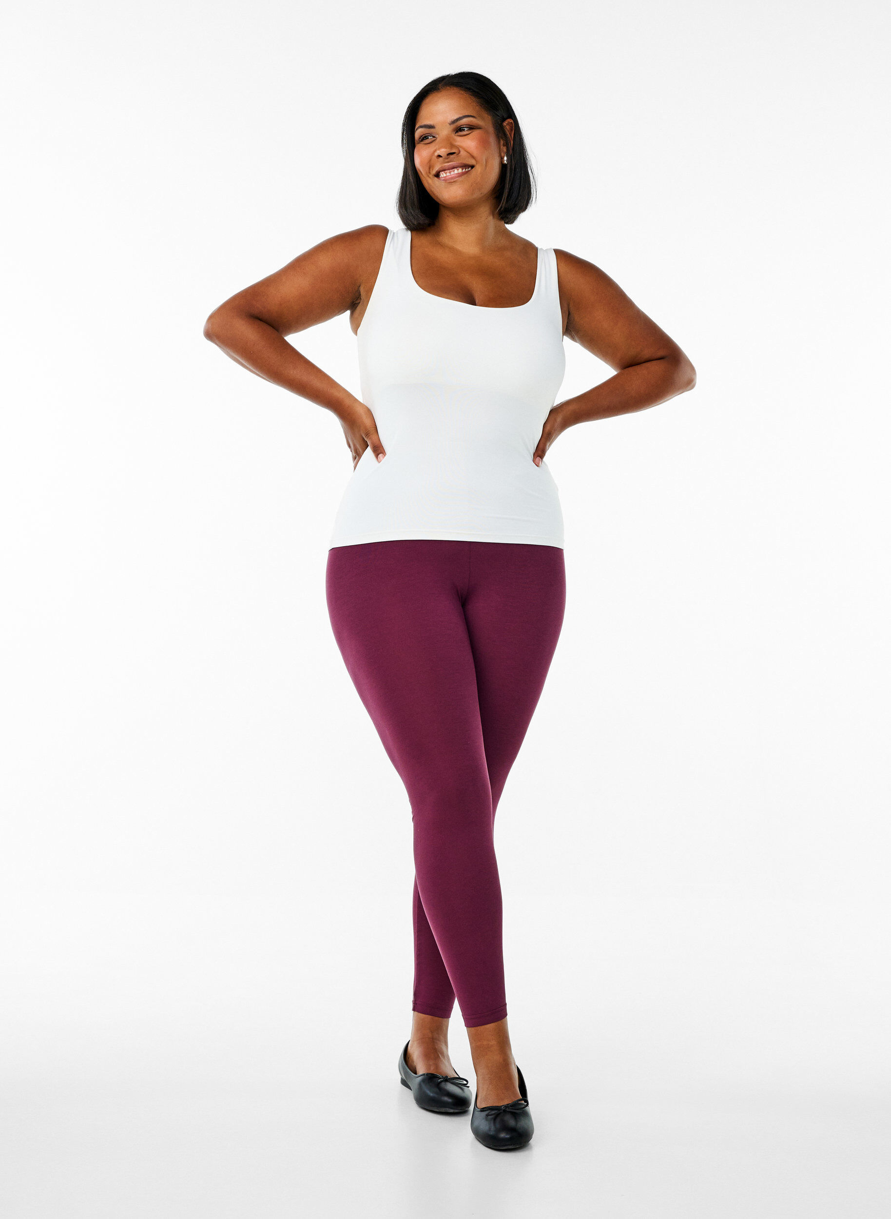 ZizziPeruslegginsit viskoosia, Punainen, Model image number 1