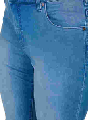Slim fit Emily-farkut normaalilla vyötäröllä, Light blue, Packshot image number 2
