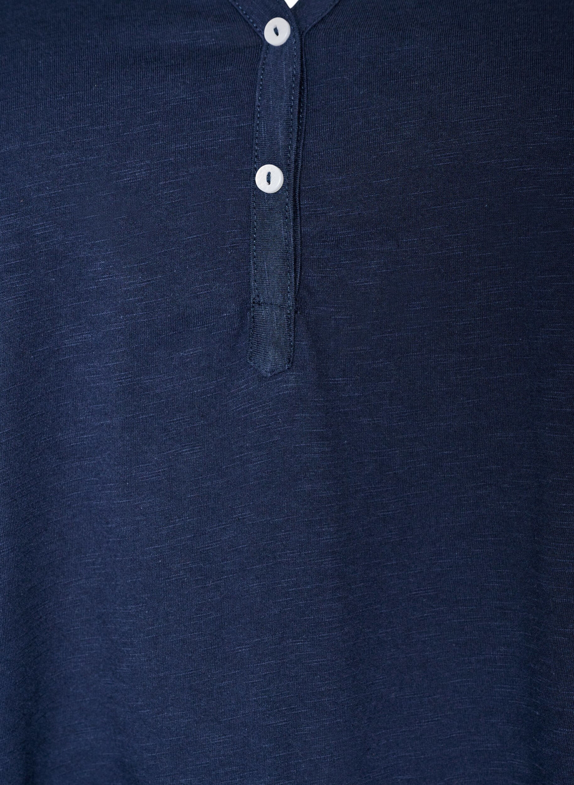ZizziT-paita nappiyksityiskohdilla, Sininen, Packshot image number 2