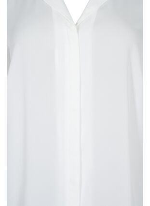 Yksivärinen paita v-pääntiellä, Bright White, Packshot image number 2