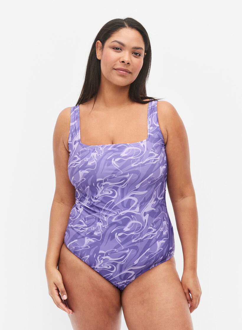 Uimapuku kuosilla, Swirl Print, Model image number 0