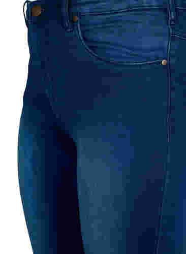 Super slim Amy-farkut korkealla vyötäröllä, Blue denim, Packshot image number 2