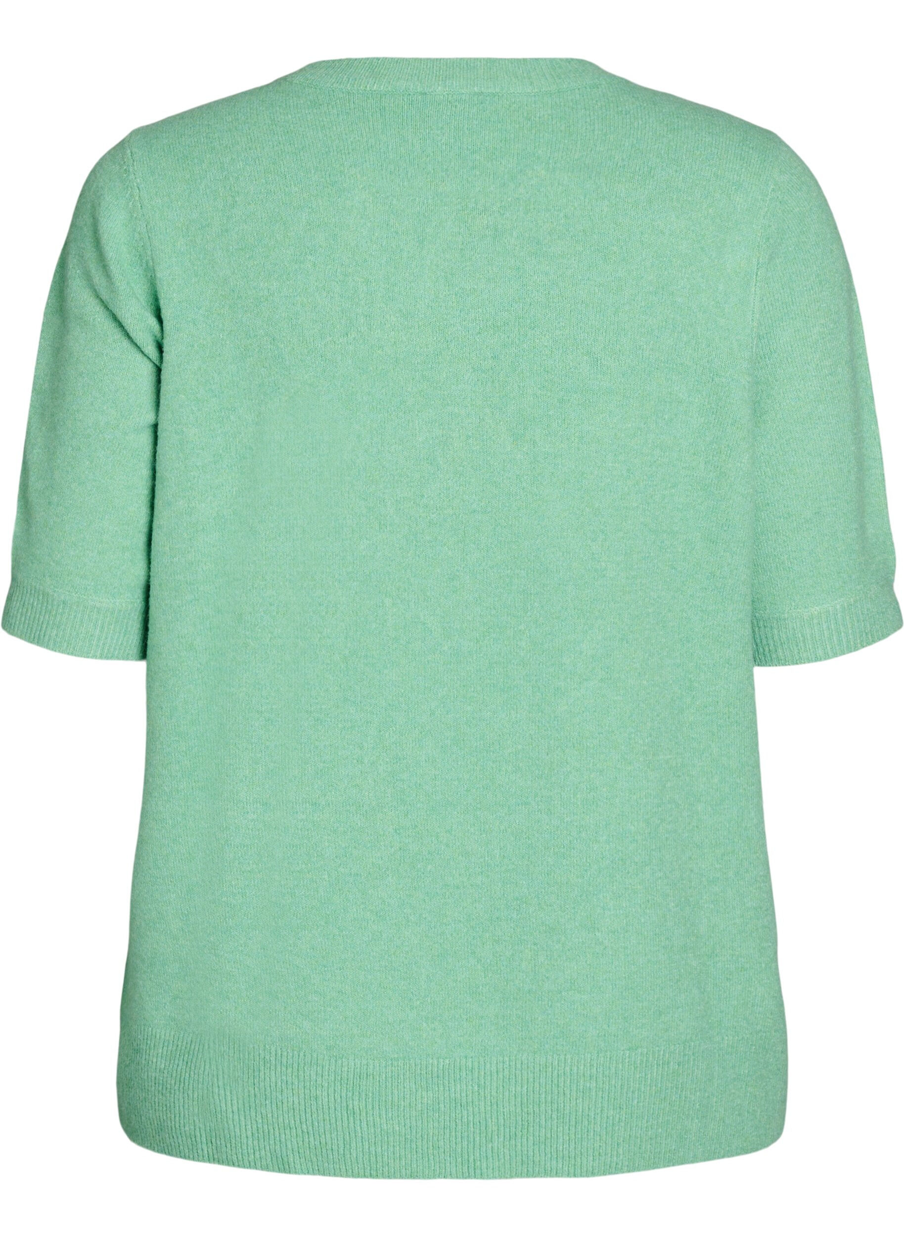 Zizzi Neulepusero lyhyill&auml; hihoilla, Vihre&auml;, Packshot image number 1