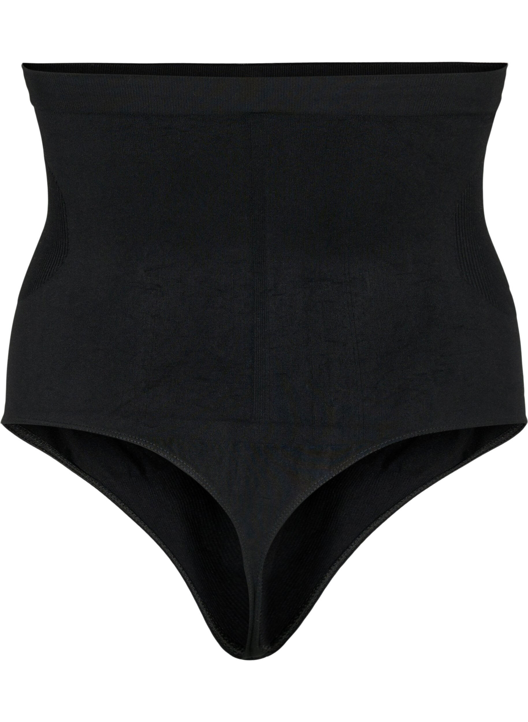 Zizzi Korkeavy&ouml;t&auml;r&ouml;iset shapewear g-stringit, Musta, Packshot image number 1