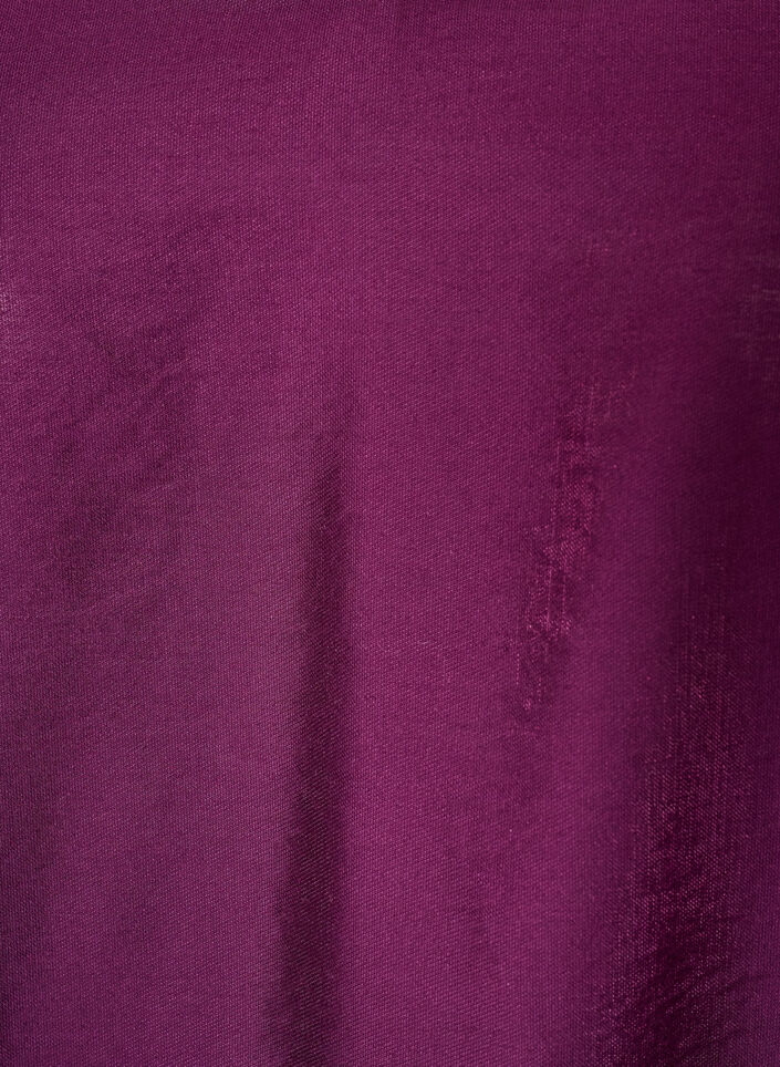 Kiilt&auml;v&auml; tunika V-p&auml;&auml;ntiell&auml; ja 3/4-hihoilla, Violetti, Packshot image number 2