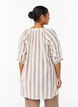 Puuvillatunika V-p&auml;&auml;ntiell&auml;, Beige, Model image number 2