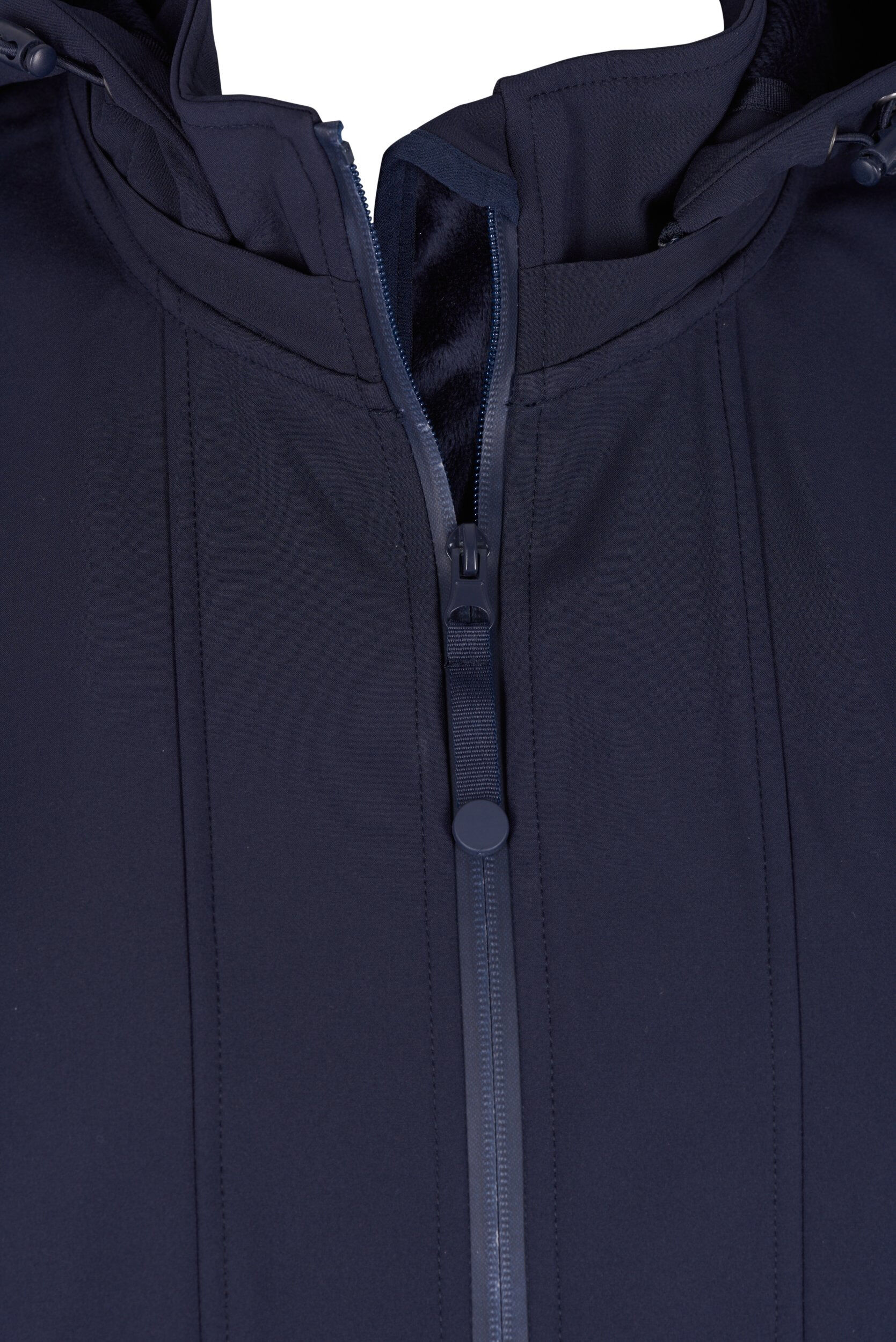 Zizzi Softshell-takki hupulla, Night Sky solid, Packshot image number 2