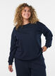 Collegepaita tekstiprintill&auml;, Sininen, Model image number 0