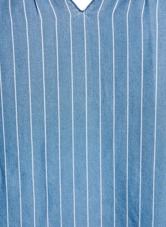 Raidallinen farkkupusero pitkillä hihoilla, Sininen, Packshot image number 2