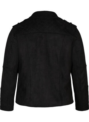 Keinomokkainen takki, Black, Packshot image number 1