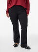 Bootcut-housut viskoosisekoitetta, Musta, Model image number 2