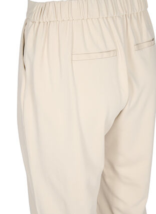 Yksiväriset culottes-housut taskuilla , Off White, Packshot image number 3