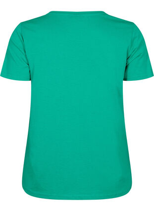 Lyhythihainen t-paita v-pääntiellä, Simply Green, Packshot image number 1