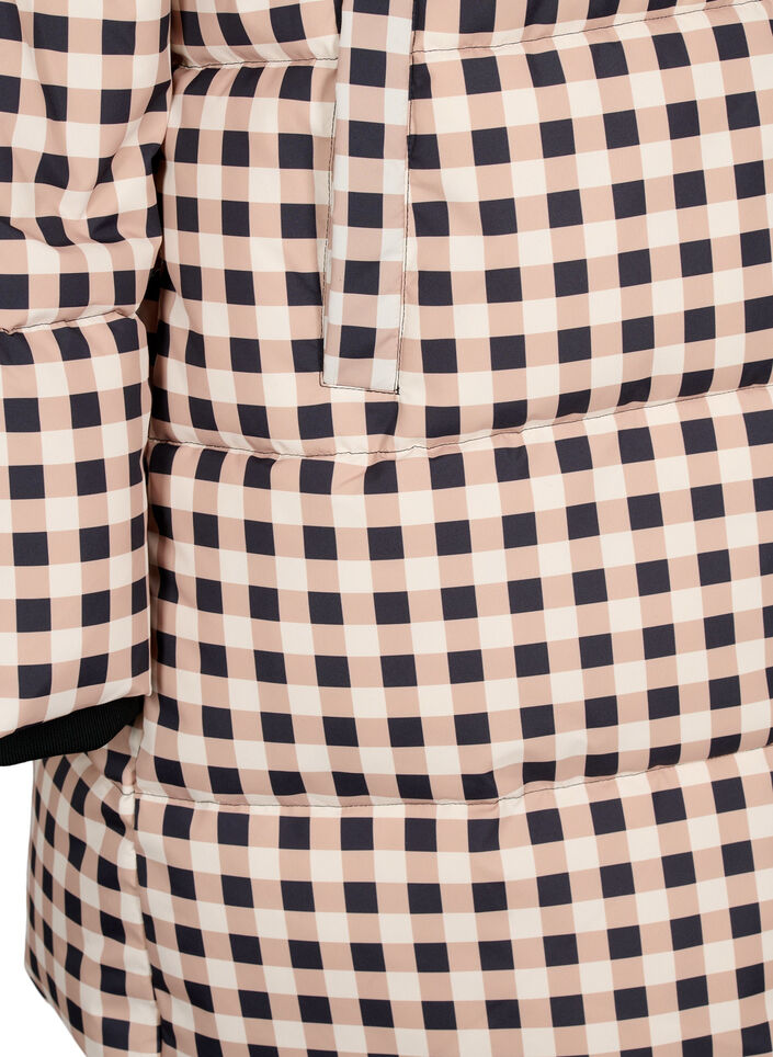 Ruudullinen toppatakki talveksi, Black w. Nomad Check, Packshot image number 3