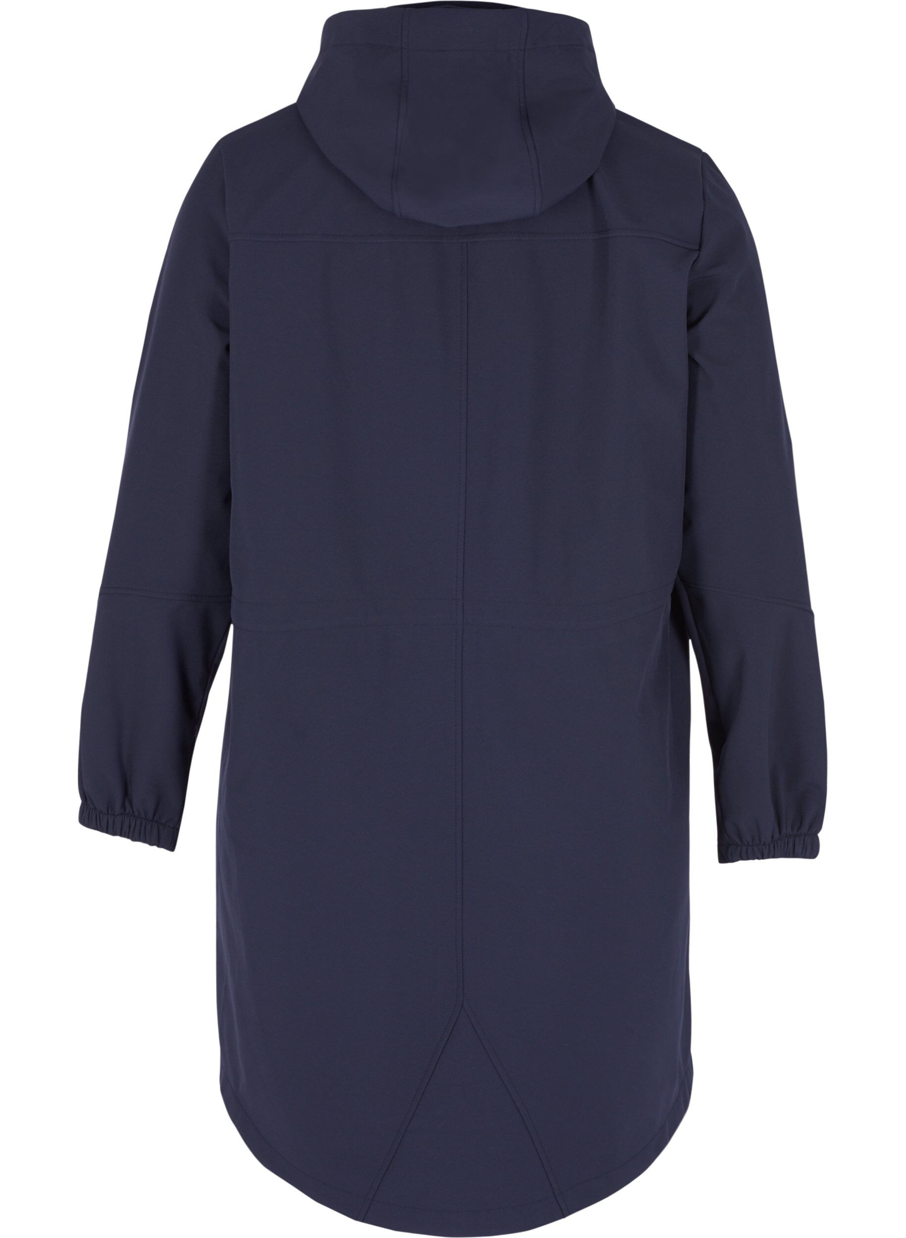 Zizzi Softshell-takki hupulla, Night Sky solid, Packshot image number 1