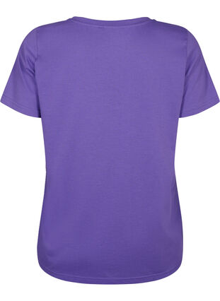 Lyhythihainen t-paita v-pääntiellä, Ultra Violet, Packshot image number 1