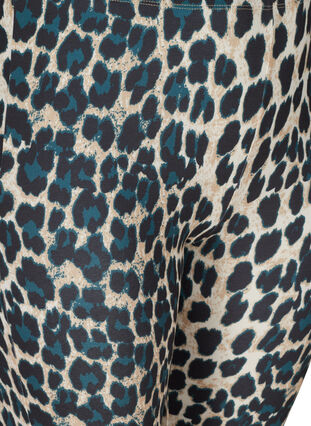 Pitkät legginsit leopardikuosilla, Black Leo AOP, Packshot image number 2