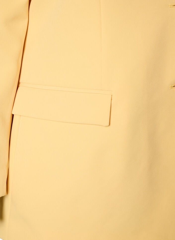 Klassinen bleiseri nappikiinnityksell&auml;, Keltainen, Packshot image number 3