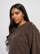 Neulepusero nappiyksityiskohdalla, Ruskea, Model image number 3