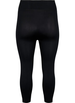 Saumattomat 3/4-leggingsit, Black, Packshot image number 1