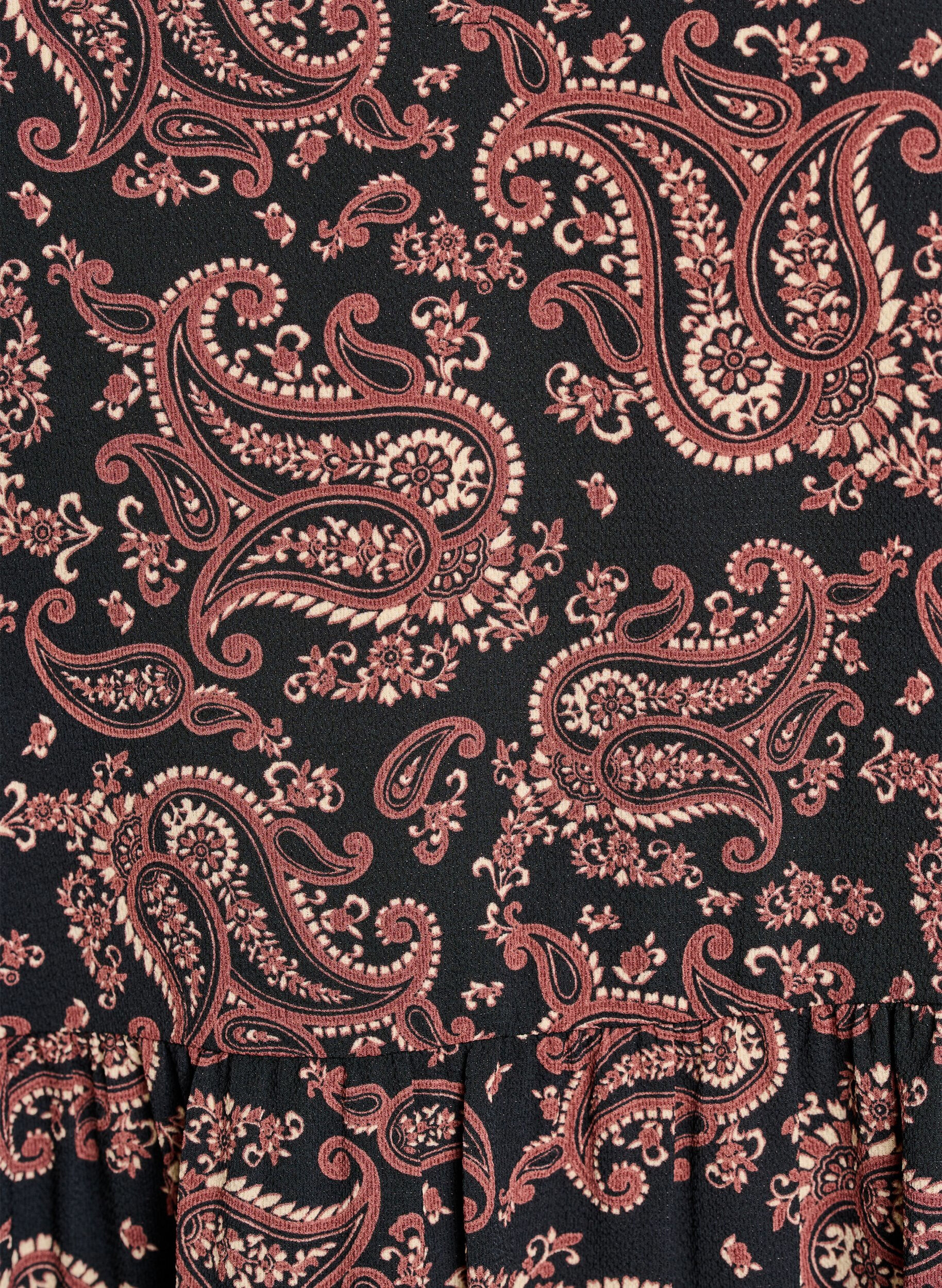 Zizzi Lyhythihainen A-linjainen mekko, jossa on leikkauslinja, Musta, Packshot image number 2