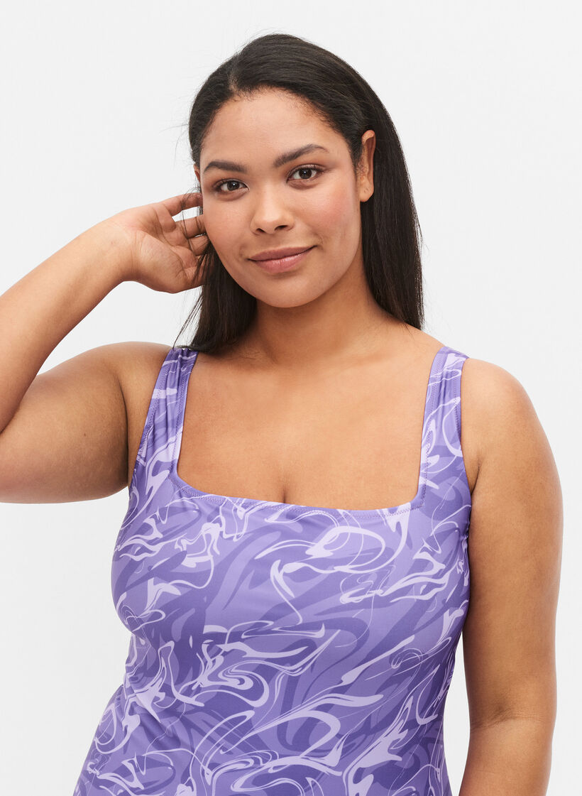 Uimapuku kuosilla, Swirl Print, Model image number 2
