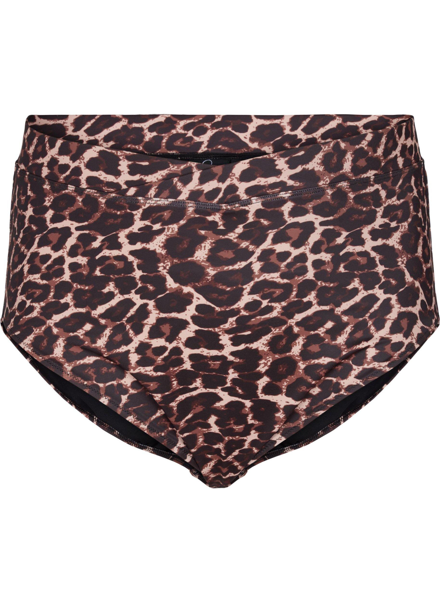Zizzi Bikinihousut, joissa painatus ja korkea vy&ouml;t&auml;r&ouml;, Autentic Leopard, Packshot image number 0