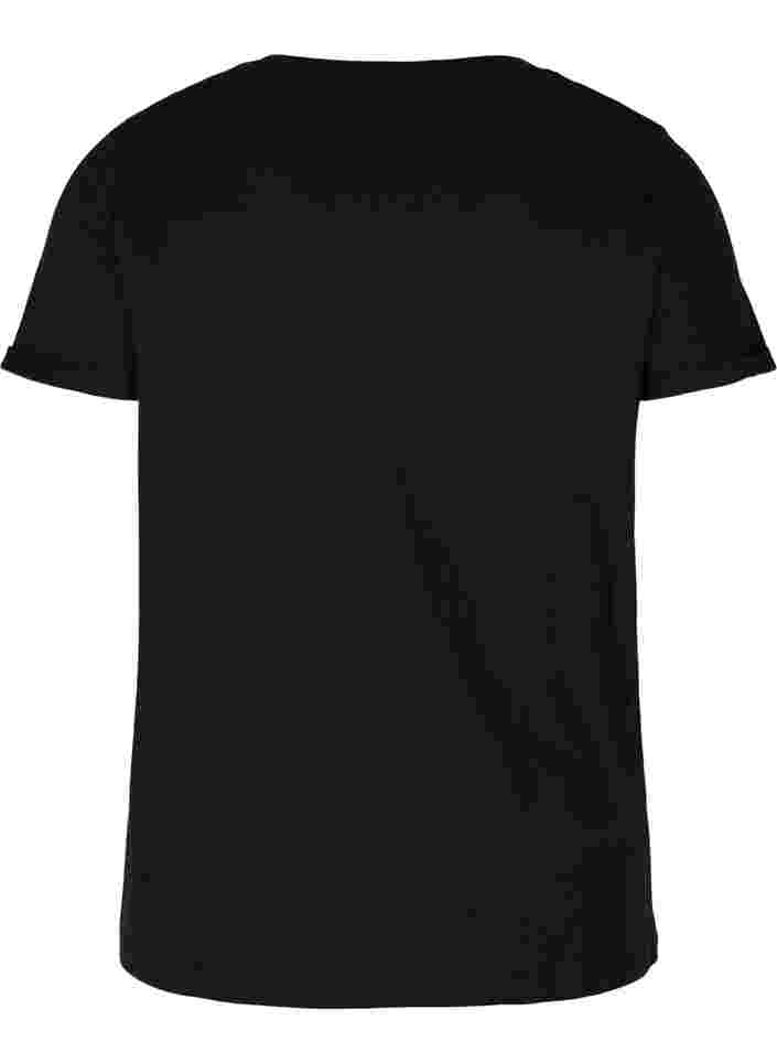 T-paita printillä treeniin , Black Run, Packshot image number 1