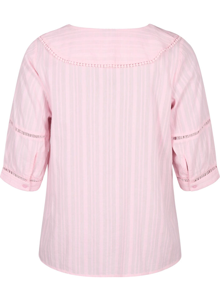 Pusero, jossa on 3/4-hihat ja pitsikoriste, Almond Blossom, Packshot image number 1