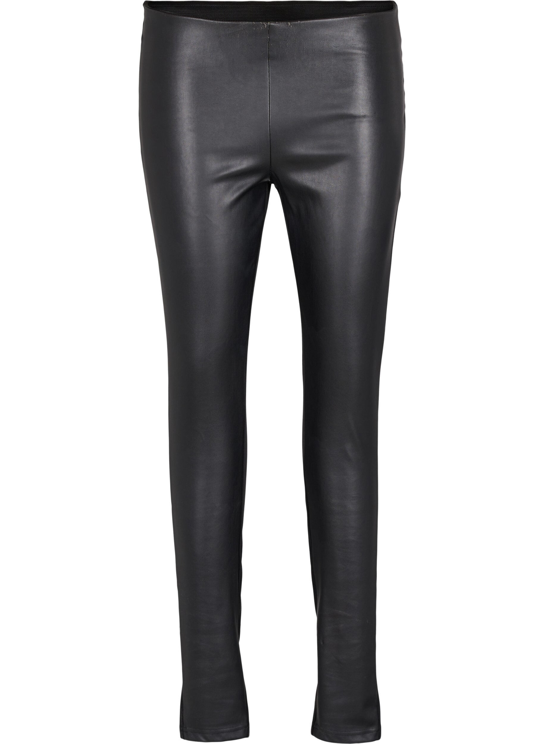 Zizzi Tekonahkaiset leggingsit, Black, Packshot image number 0
